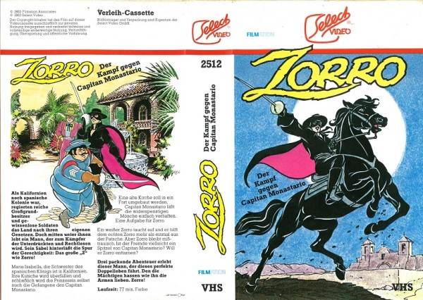 Zorro - Der Kampf gegen Capitan Monastario (Zeichentrick)